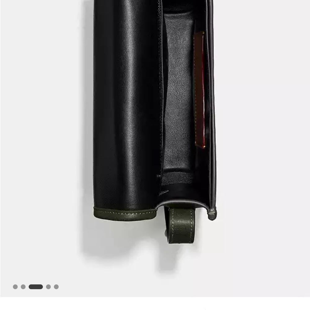 Coach Dark Green Leather Crossbody Bag - Picture 4 of 15